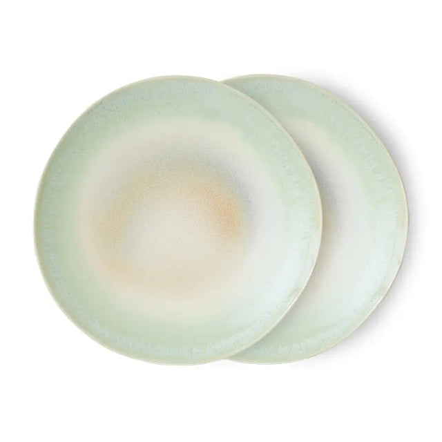 Teller 2er - Set Essteller Palms - 70s Ceramics - HK Living - DesignWe.Love