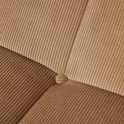 HKliving Lazy Lounge Bench Corduroy Rib Braun – Detailaufnahme der Cord-Rippenstruktur