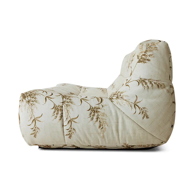 HKliving Lazy Lounge Bench Reeds in der Seitenansicht – bodennahes Sofa mit 43 cm Sitzhöhe