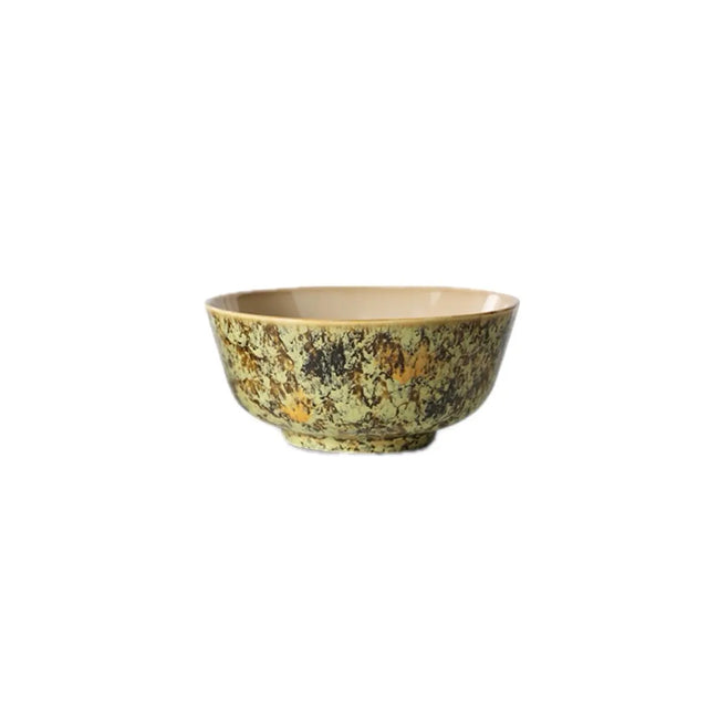 HKliving Ramen Schüssel Ascend Grün einzeln – 70s Ceramics Ramen Bowl aus Keramik, Ø 19 cm