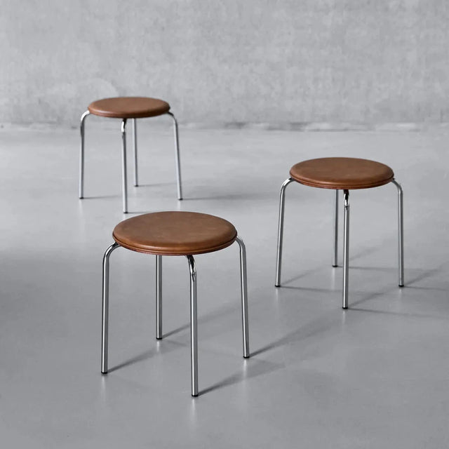 Hocker Comma Cognac drei Stück - House Doctor - DesignWe.Love