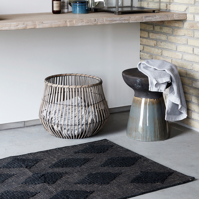 Keramik Hocker Pablo schwarz - House Doctor