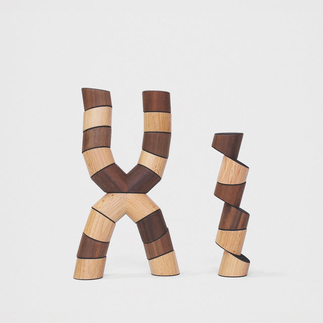 Holzbausteine LOGGOS- Set M Buche/Nuss  - Frechling