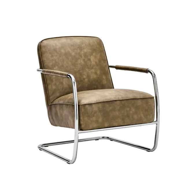 House Doctor Loungesessel Comma in Khaki, freigestellt in Dreiviertelansicht