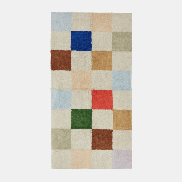 Karierter Teppich Chess Rug Multi 168x84 - OYOY
