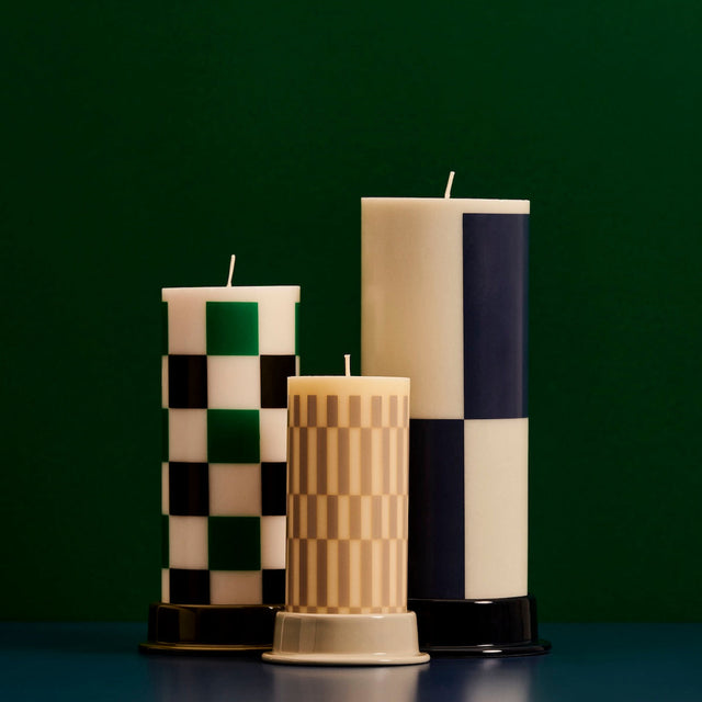 Kerzenhalter Column Candleholder Hellgrau Small - HAY