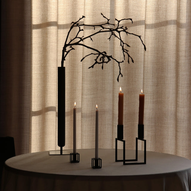 Kerzenhalter Kubus Micro by Lassen Schwarz - AUDO