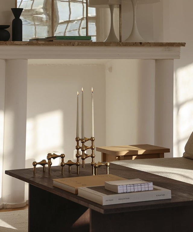Kerzenhalter Messing - Stoff Nagel - DesignWe.Love