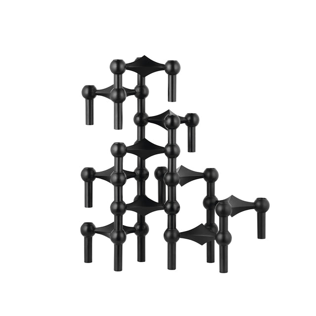 Kerzenhalter Schwarz - Stoff Nagel - DesignWe.Love