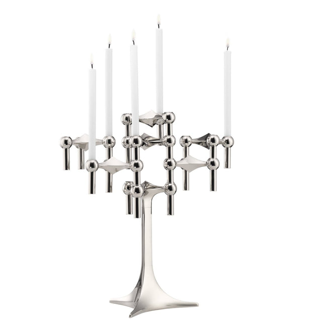 Kerzenständer Chrom 26cm hoch - Stoff Nagel - DesignWe.Love