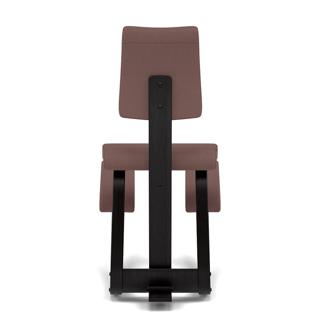 Kniestuhl mit Rückenlehne Variable Plus (Schwarz/Braun) - Varier Furniture