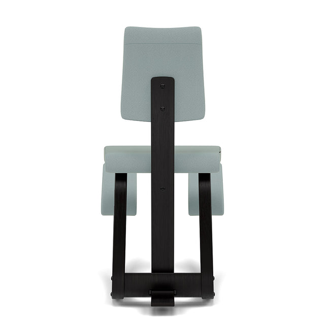 Kniestuhl mit Rückenlehne Variable Plus (Schwarz/Graugrün) - Varier Furniture