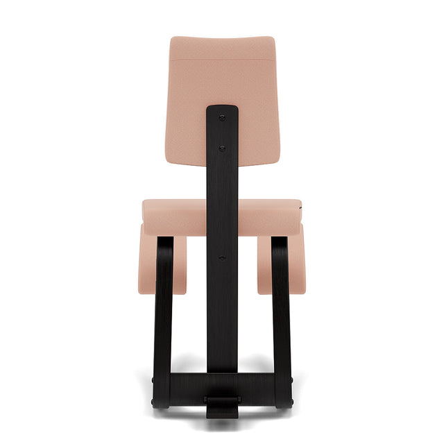 Kniestuhl mit Rückenlehne Variable Plus (Schwarz/Rose) - Varier Furniture