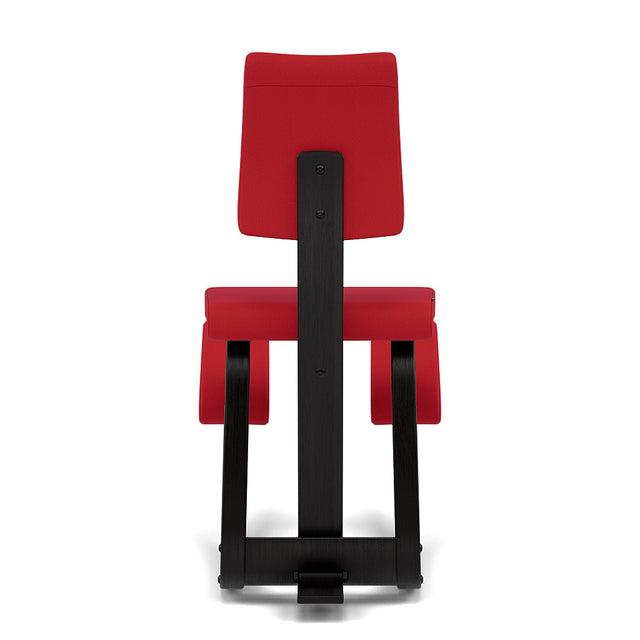 Kniestuhl mit Rückenlehne Variable Plus (Schwarz/Rot) - Varier Furniture