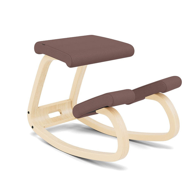 Varier Kniestuhl Variable, Holzfarbe Esche natur, Bezug Braun (Tonal 64211) – Ansicht 2