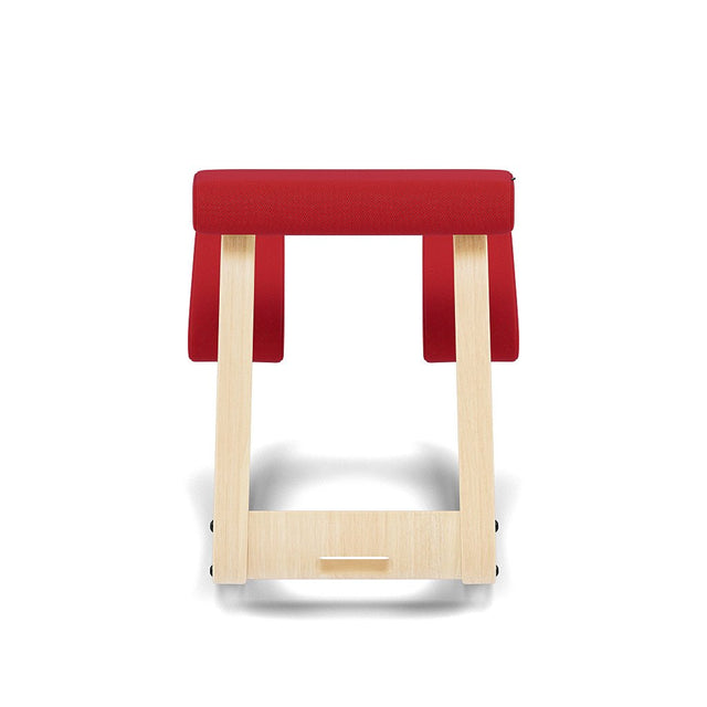 Varier Kniestuhl Variable, Holzfarbe Esche natur, Bezug Rot (Tonal 64208) – Ansicht 3