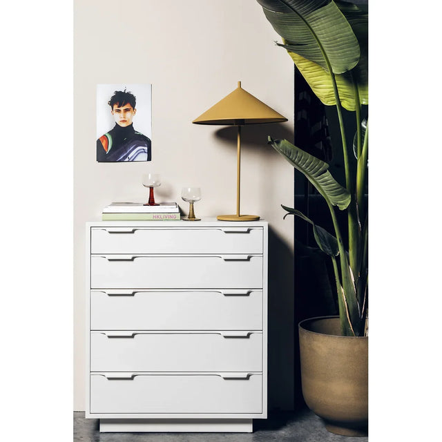 Kommode 5 Schubladen Eggshell White HKliving – Lifestyle Schlafzimmer