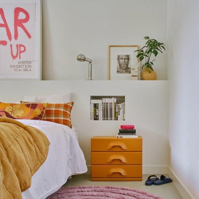 Kommode mit drei Schubladen Ginger Orange - HK Living - DesignWe.Love