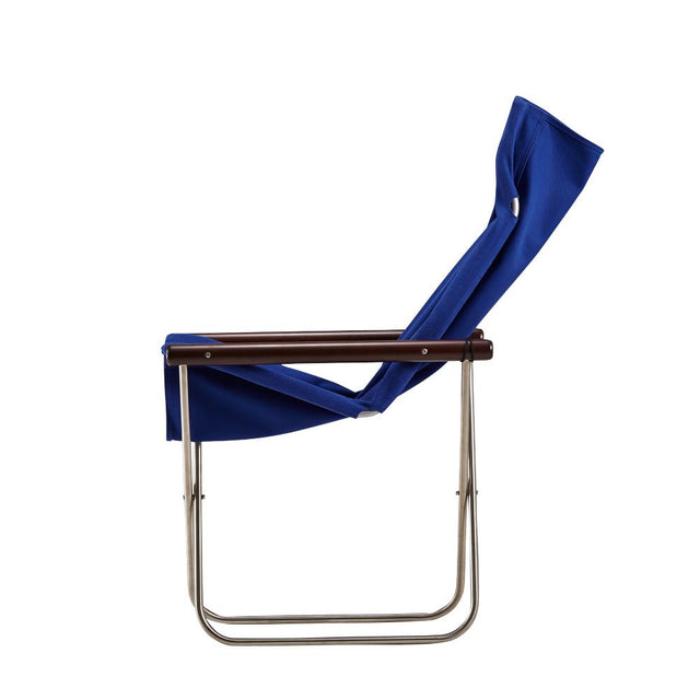 Loungesessel Blau/Dunkelbraun - Nychair X - DesignWe.Love