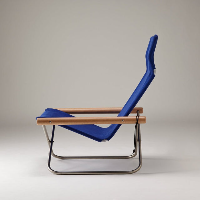 Loungesessel Blau/Natur - Nychair X - DesignWe.Love