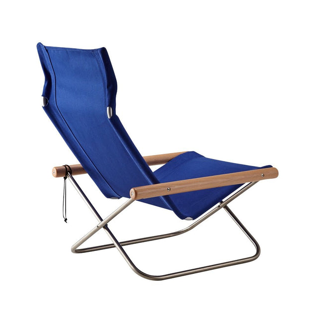 Loungesessel Blau/Natur - Nychair X - DesignWe.Love