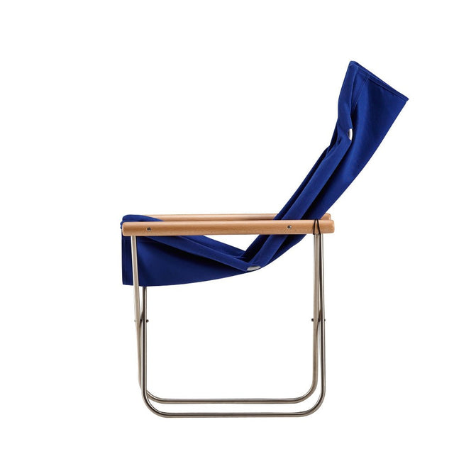 Loungesessel Blau/Natur - Nychair X - DesignWe.Love