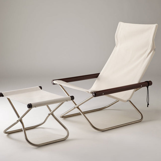 Loungesessel Weiss/Dunkelbraun - Nychair X - DesignWe.Love