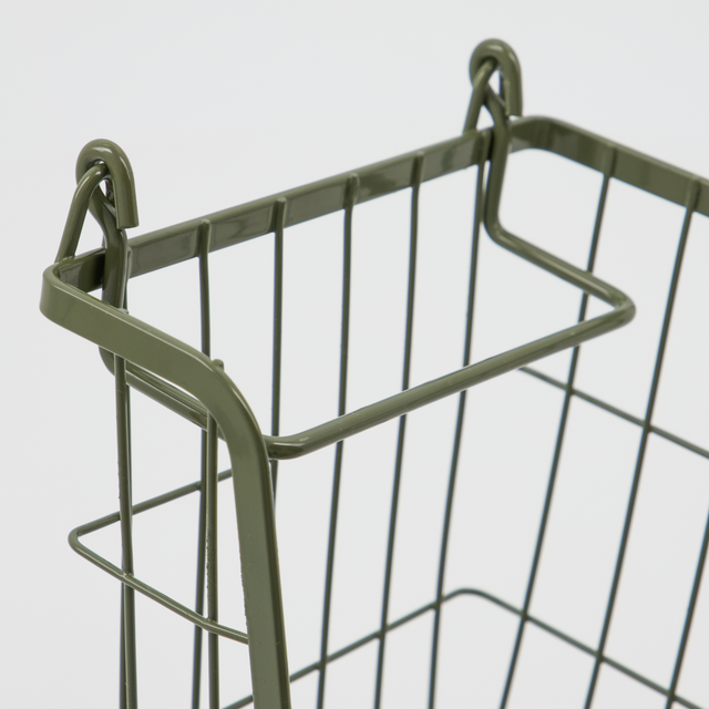 Metallkorb stapelbar Armygrün - House Doctor