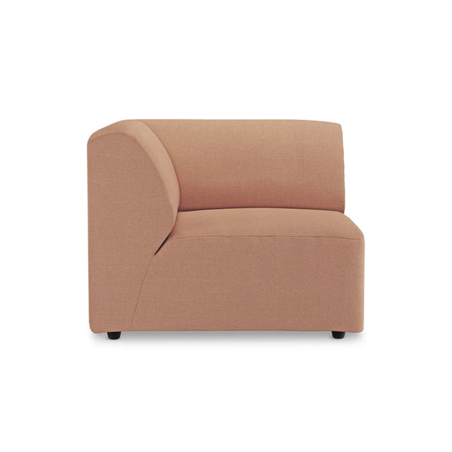 HKliving Jax Couch Modulsofa Ecke Links in Linen Dusty Rose, Freisteller