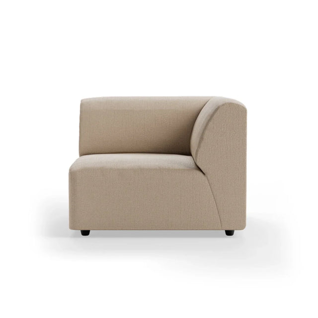 HKliving Jax Couch Modulsofa Ecke Rechts in Knotted Beige, Freisteller