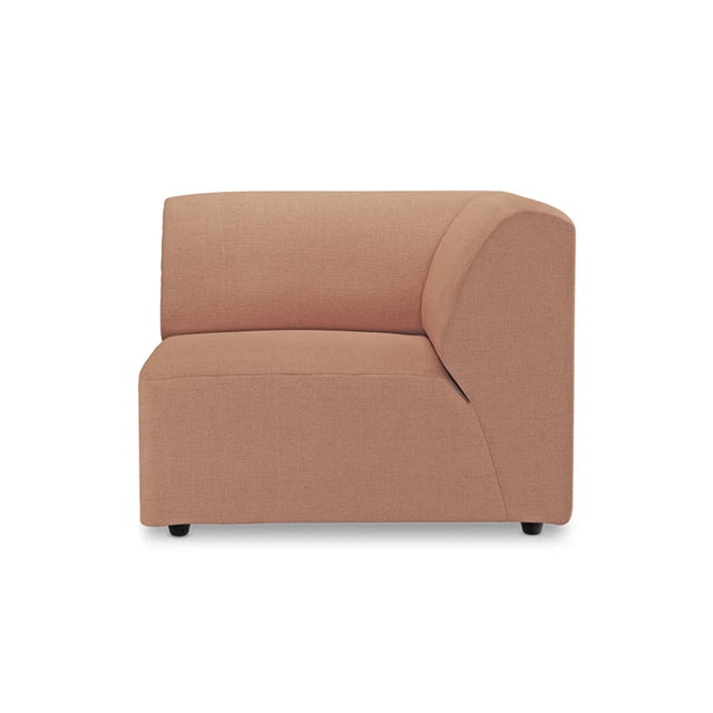 HKliving Jax Couch Modulsofa Ecke Rechts in Linen Dusty Rose, Freisteller