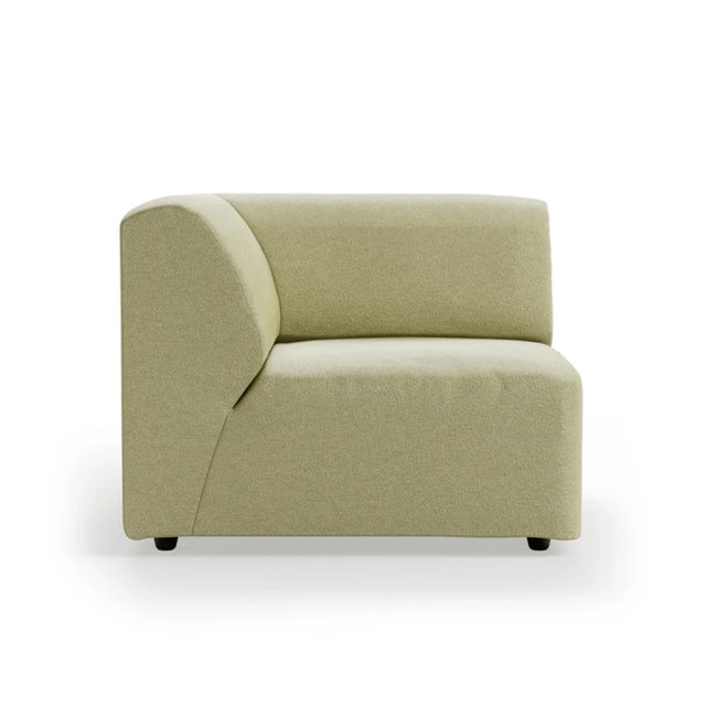 HKliving Jax Couch Modulsofa Endelement Links in Deco Sage, Freisteller