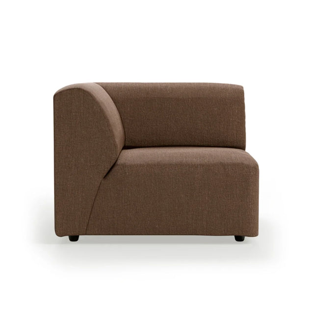 HKliving Jax Couch Modulsofa Endelement Links in Whisper Quicksand, Freisteller