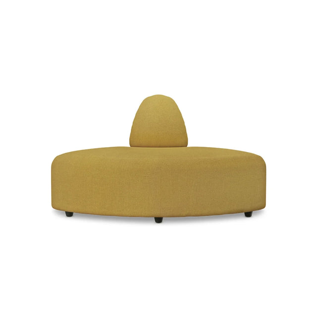 HKliving Jax Couch Modulsofa Halbrund in Linen Burnt Ochre, Freisteller