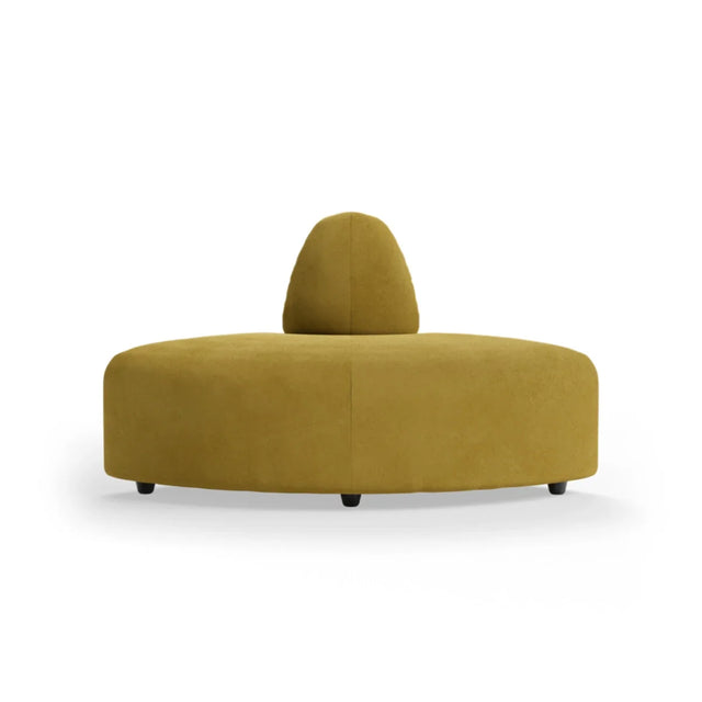 HKliving Jax Couch Modulsofa Halbrund in Royal Velvet Thai Curry, Freisteller