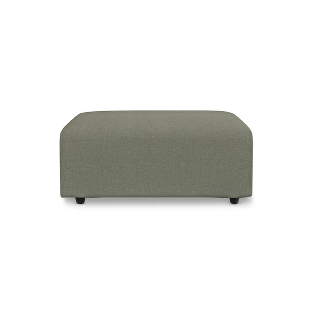 HKliving Jax Couch Modulsofa Hocker in Linen Army Green, Freisteller