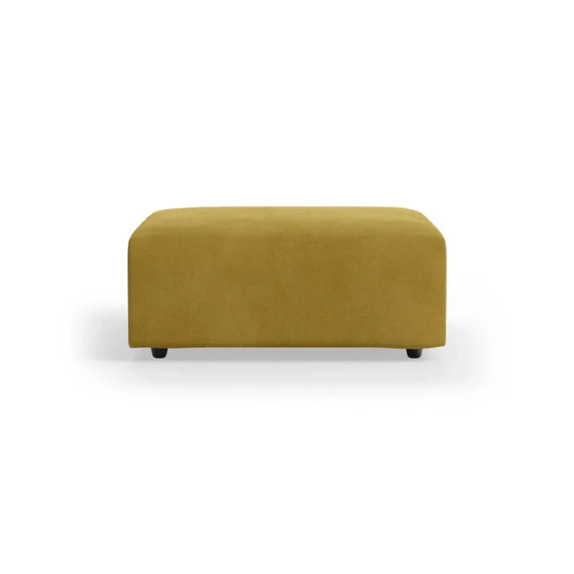 HKliving Jax Couch Modulsofa Hocker in Royal Velvet Thai Curry, Freisteller