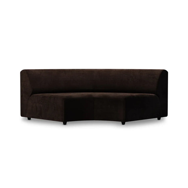 HKliving Jax Couch Modulsofa Rundung in Royal Velvet Espresso, Freisteller