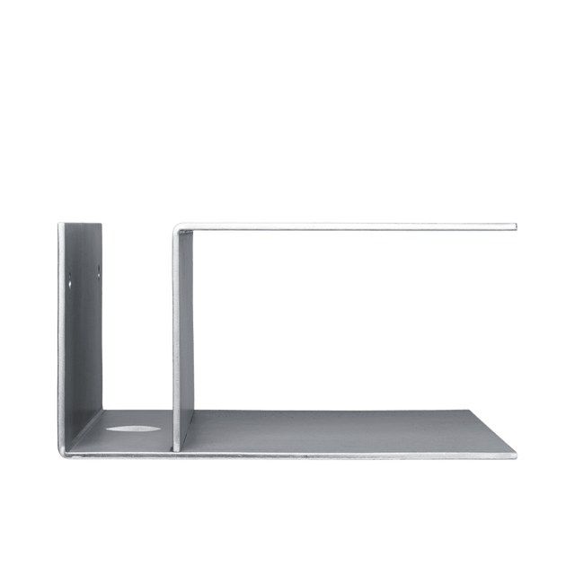 Nachttisch zur Wandmontage Lager Aluminium - ferm LIVING - DesignWe.Love