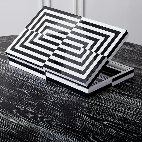 Op Art Backgammon Set Spiel - Jonathan Adler