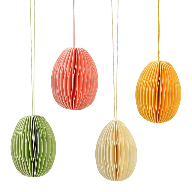 Ostereier zum Hängen aus Papier (12er Set) Honeycomb - DesignWe.Love