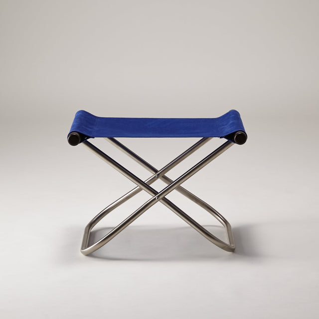 Ottoman Nychair X Blau/Dunkelbraun - Nychair X