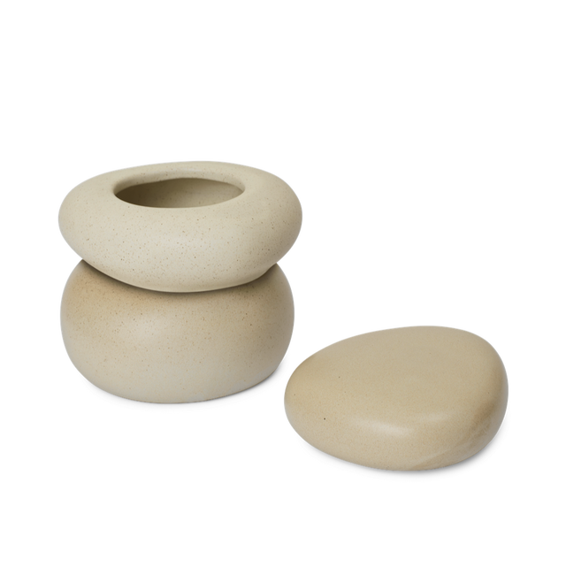 Pebble Box large Sand/Cream - ferm LIVING