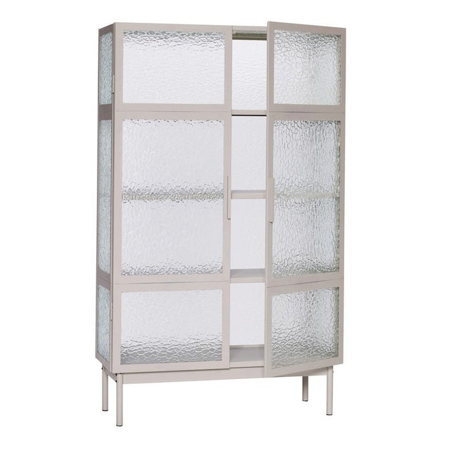 Plex Schrank mit Glastüren Grau - Hübsch Interior - DesignWe.Love