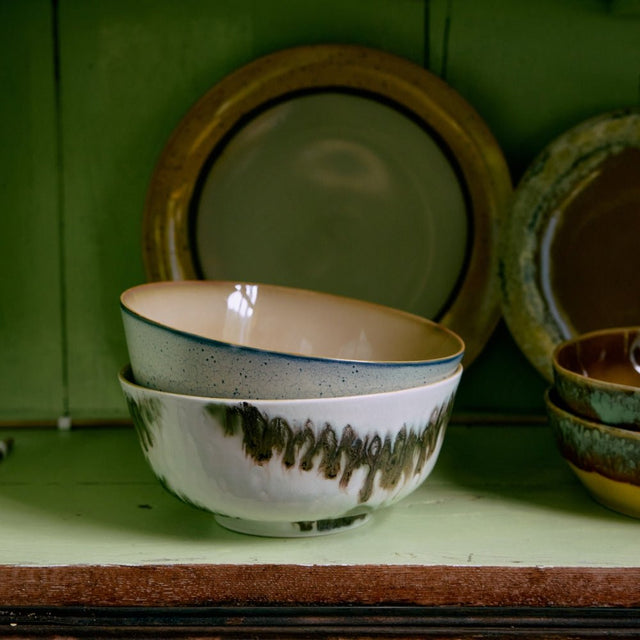 Ramen Schale Minimalist Blau 70s Ceramics - HK Living - DesignWe.Love
