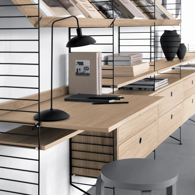 Regalboden 3er Set Eiche 78x30cm - Regalsystem - String Furniture - DesignWe.Love