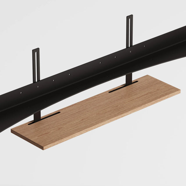 Regalbrett für TV-Ständer, Eichenholz Natur - JALG