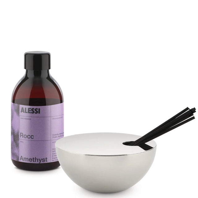 Rocc Amethyst Raumduft Diffuser mit Stäbchen  - Alessi