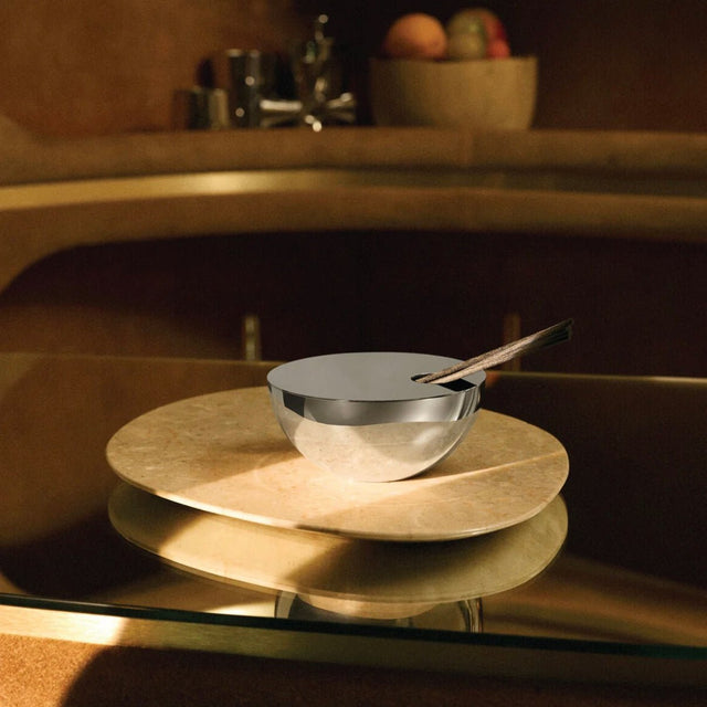 Alessi Rocc Diffuser aus Edelstahl, Deckel und Duftstäbchen