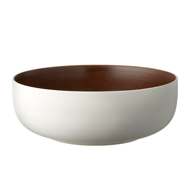 Salatschüssel Ø 25 cm Matte White/Matte Bark - Studio Round North